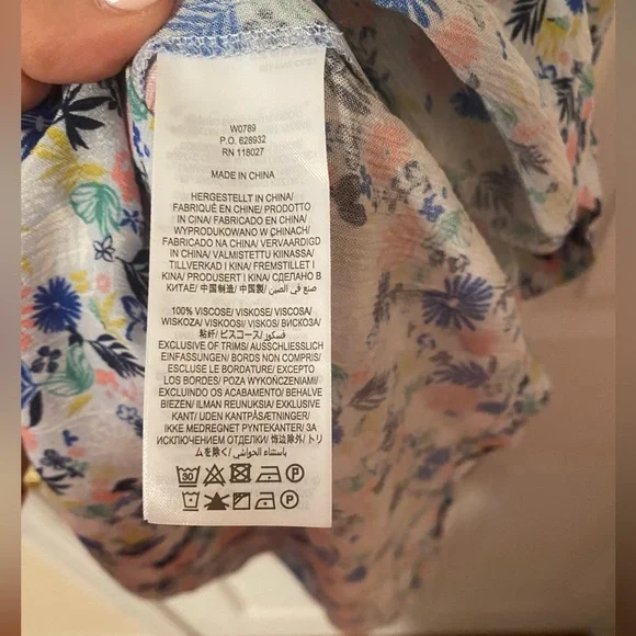 NWT Boden Light Blue Floral Print Women's Dress Size 6R - Picture 6 of 8